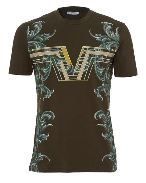 versace green t shirt|shirts that look like Versace.